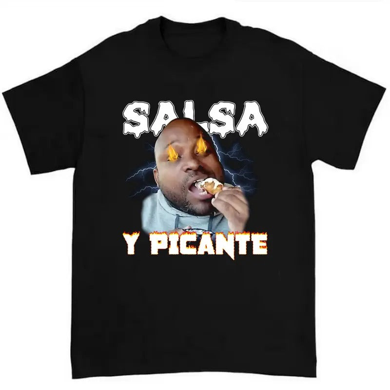 Salsa Y Picante Don Pollo Meme T-Shirt Highlighting Playful and Quirky Graphic Style Hoodie, Sweatshirt | GrindPrints.com