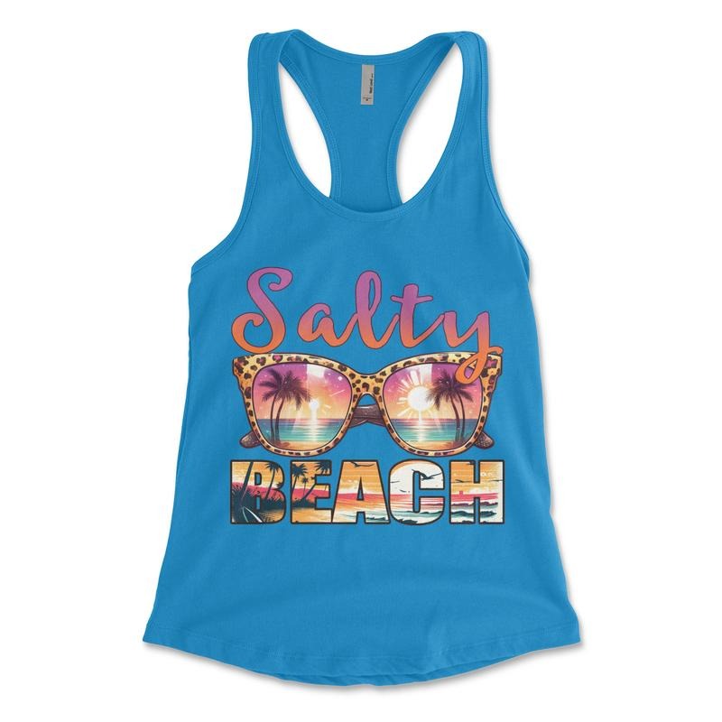 Salty Beach Vibes - Beach Tee - Summer Tshirt - Graphic Tee Hoodie, Sweatshirt | GrindPrints.com