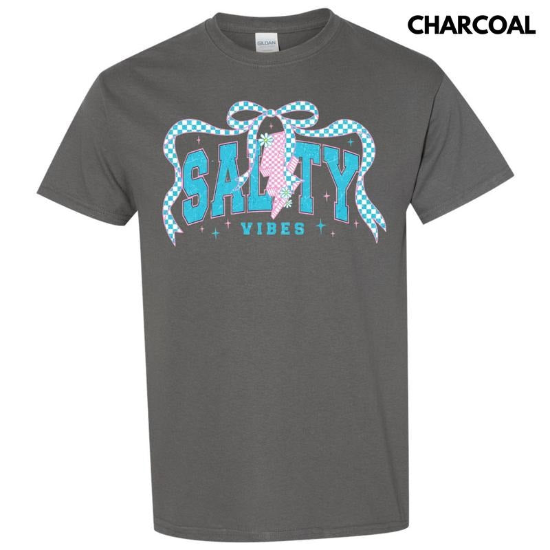 Salty Vibes Coquette Gildan Short Sleeve T-Shirt Hoodie, Sweatshirt | GrindPrints.com