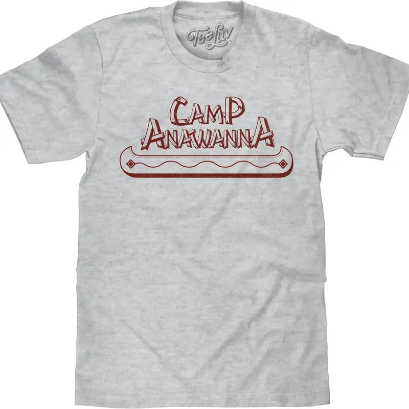 Salute Your Shorts Camp Anawanna Canoe T-Shirt - Athletic Gray Heather Hoodie, Sweatshirt | GrindPrints.com