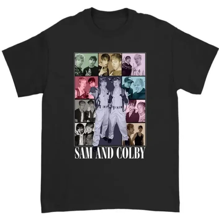 Sam And Colby Eras Tour  t-shirt, unisex t shirt Menswear Top Medium Sport Hoodie, Sweatshirt | GrindPrints.com