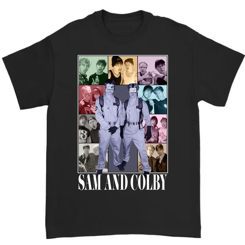 Sam and Colby The Eras Tour T-Shirt Perfect for Men and Women Supporters Hoodie, Sweatshirt | GrindPrints.com