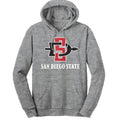 San Diego State University Hooded Sweatshirt - Gray T-Shirts, Hoodie | GrindPrints.com
