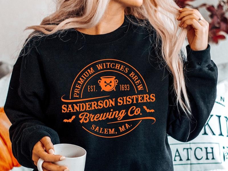 Sanderson Sister Brewing Co Crewneck Sweatshirt, Hoodie, T-shirt | GrindPrints.com