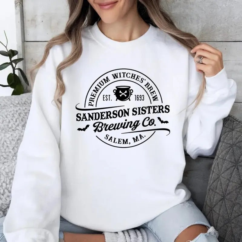 Sanderson Sister Brewing Co Sweatshirt, Sanderson Sisters Sweatshirt, Sanderson Sister Sweatshirt, Halloween Sweatshirt,...