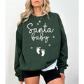 Santa Baby Christmas Sweatshirt, Expecting Mom To Be Christmas T-Shirt, Christmas Maternity Sweater, Christmas Pregnancy...
