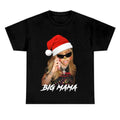 Santa Big Mama Big Face Graphic Kitty Christmas Rap Tee Shirt Streetwear Fashion Hoodie, Sweatshirt | GrindPrints.com