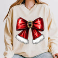 Santa Bow Bow Winter Season Casual Cotton Polyester T-Shirts, Hoodie, Sweatshirt