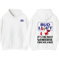 Santa Claus Bud Light Hoodie, T-Shirt, Its The Most Wonderful Time For A Beer Hoodie- Gift For Men, Women, Christmas Gift...