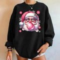 Santa Claus Sweatshirt, Merry Christmas Sweatshirt, Christmas Sweatshirt, Xmas Gift, Cute Winter Sweater, Retro Santa...