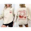 Santa Claus World Tour, Red, Christmas, Sleigh, Reindeer, Magic, Winter, Xmas Sweatshirt, Women's Crew Neck, Crewneck...