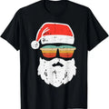 Santa Face Retro Sunglasses Christmas Xmas Men Women Kids T-Shirt Hoodie, Sweatshirt | GrindPrints.com