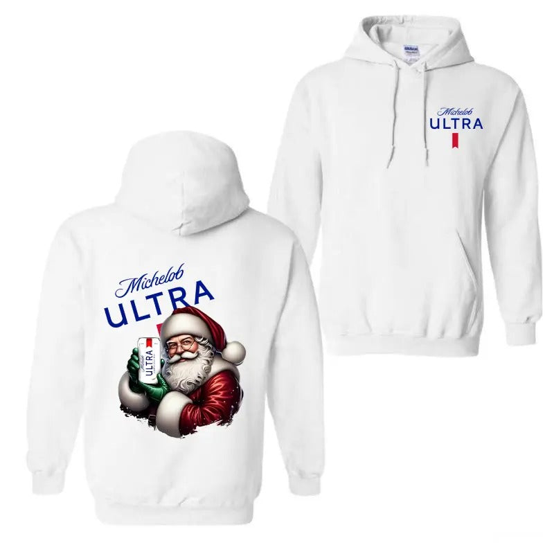 Santa Michellob Ulltra Hoodie, Christmas Michellob Ulltra Hoodie, Trending Beer Tee, Merry Christmas Michellob Ulltra...