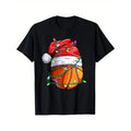 Santa Sports Design- Christmas Hooper Basketball Player T-Shirt, 100% Cotton, Gift for Men Women Dad Mom Friends, S-XXXL,...