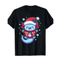 Santa axolotl Funny cute xmas funny christmas T-Shirt220g100%cotton made in usa T-Shirts, Hoodie, Sweatshirt