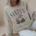 Santa's Cocktail Club, Merry Christmas, Bougie, Coquette Sweatshirt, Crew Neck, Women's, Crewneck T-Shirts, Hoodie
