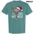Santa's Favorite Hot Mess Comfort Colors T-Shirt 'NLB' Hoodie, Sweatshirt | GrindPrints.com