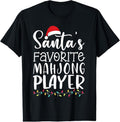 Santa's Favorite Mahjong Player Ugly Sweater Christmas Funny T-Shirt Hoodie, Sweatshirt | GrindPrints.com