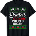 Santa's Favorite Puerto Rican Christmas Ugly Sweater family T-Shirt Hoodie, Sweatshirt | GrindPrints.com