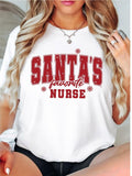 Santa's Future Nurse T-Shirt, Christmas Future Nurse Shirt, Christmas New Nurse Tee, Christmas Nurse Gifts Tee, Nursing...