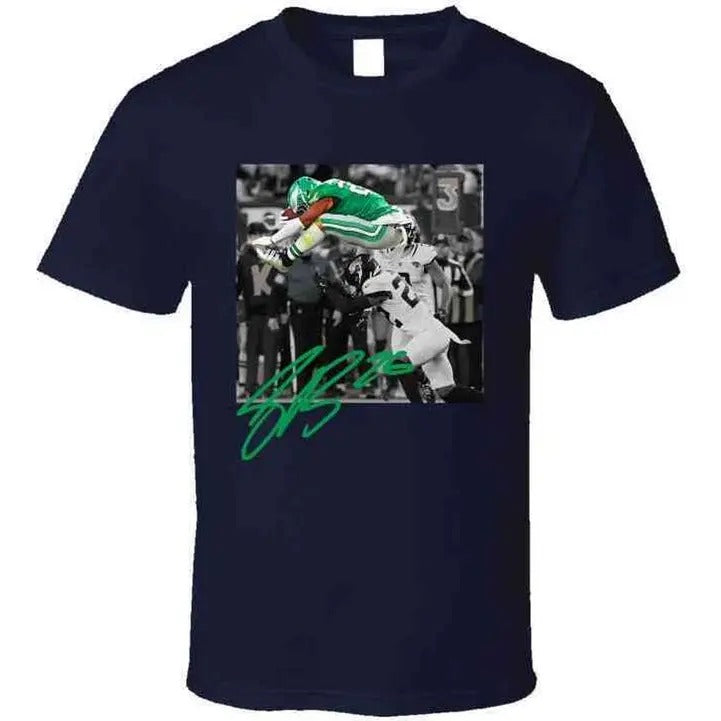 Saquon Barkley Backwards Hurdle Philadelphia Football Fan T Shirt Hoodie, Sweatshirt | GrindPrints.com