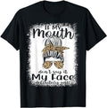 Sarcastic Work Shirts, Sarcastic Tees If My Mouth Doesn't Say It My Face Will T-Shirt Casual Cotton Menswear Hoodie,...