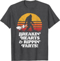 Sasquatch Breakin Hearts & Rippin Farts! Funny Bigfoot Sun T-Shirt Hoodie, Sweatshirt | GrindPrints.com