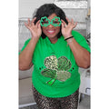 Sassy Leopard Shamrock St. Patrick's Day T-Shirt Hoodie, Sweatshirt | GrindPrints.com