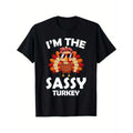 Sassy Turkey Family Group Matching Thanksgiving Party T-Shirt Halloween Thanksgiving Christmas Gifts for Men Women...