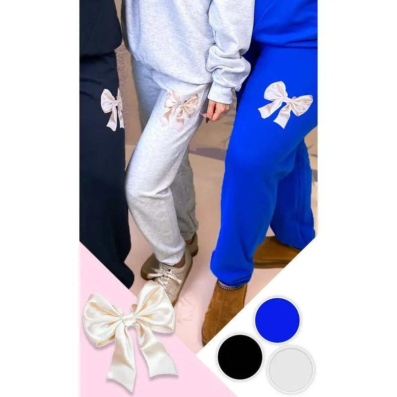 Satin Bow Graphic Sweatpant T-Shirts, Hoodie, Sweatshirt | GrindPrints.com