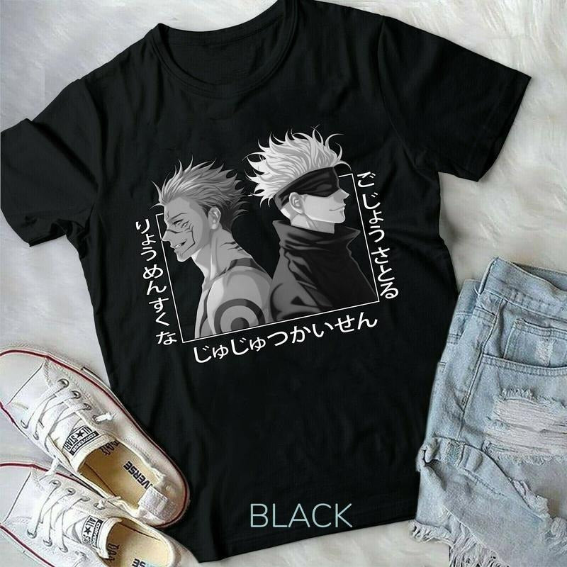 Satoru Gojo Vs Sukuna Yuji Itadori Jujutsu Kaisen Manga Anime new Unisex T-Shirt S-4XL Hoodie, Sweatshirt | GrindPrints.com