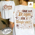 Save A Dragon Ride A Wingleader Shirt, Xaden Riorson Shirt, Dragon Riders Shirt, Wing Fan Merch Tee, Classic Fashion,...