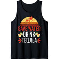 Save Water Drink Tequila Cinco De Mayo Mexico Party Beach Tank Top MADE IN USA T-Shirts, Hoodie, Sweatshirt | GrindPrints.com
