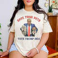Save Your Pets Vote Trum 2024 Shirt, Theyre Eating the Dogs Shirt, Assassination Attempt Trummp T-Shirt, Presidential...