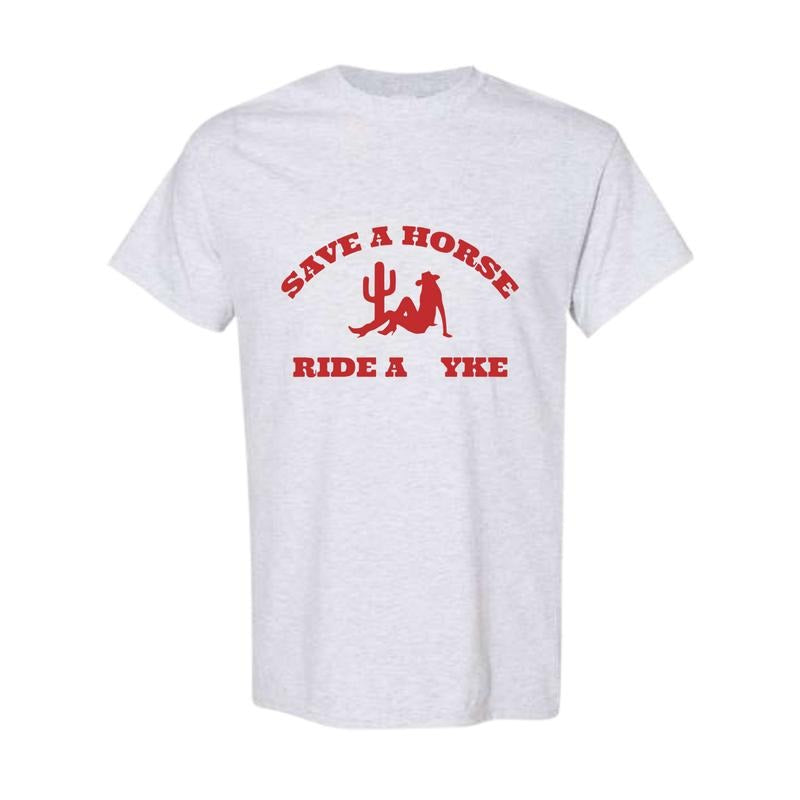 Save Horse Ride Yke Shirt Shirt Shirt Classic Cotton T-Shirts, Hoodie, Sweatshirt