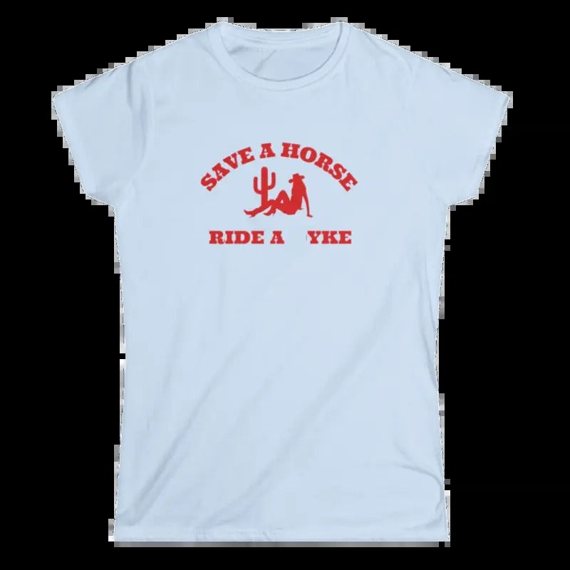 Save a Horse Ride a Yke Womens T-Shirt Hoodie, Sweatshirt | GrindPrints.com
