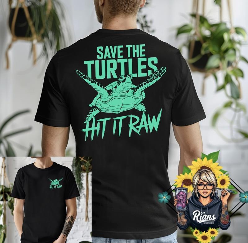 Save the Turtles Unisex Comfort Colors Tshirt Hoodie, Sweatshirt | GrindPrints.com
