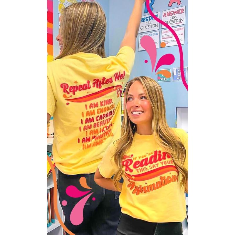 Say Your Affirmations Graphic Shirt Hoodie, Sweatshirt | GrindPrints.com