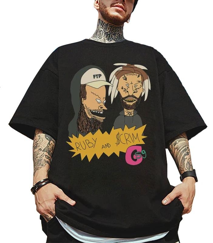 Sboi Ruby And Scrim Beavis And ButtHead T-Shirt Hoodie, Sweatshirt | GrindPrints.com