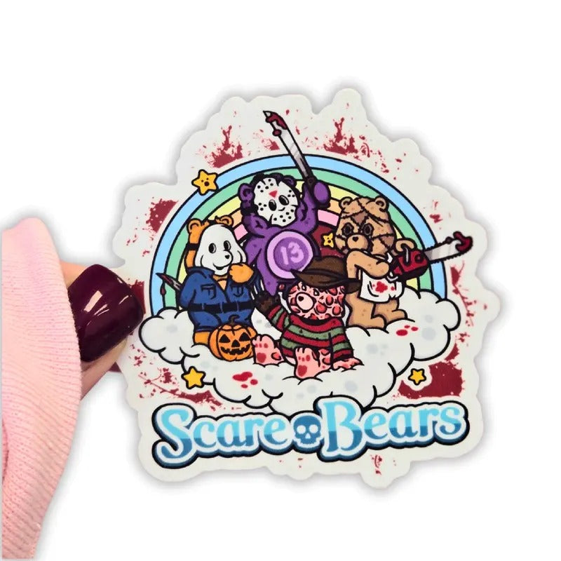 Scare Bears Waterproof Vinyl Sticker T-Shirts, Hoodie, Sweatshirt | GrindPrints.com