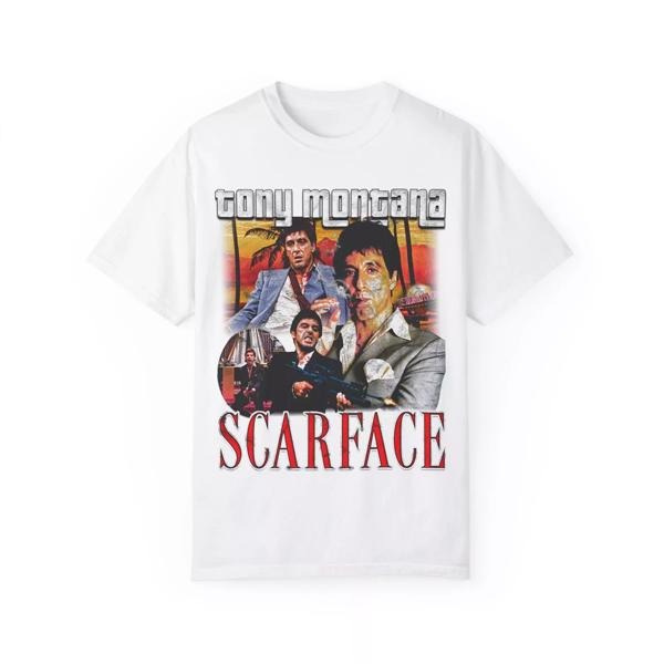 Scarface 90s Inspired Rap Unisex T-shirt, Al Pacino Tee, Vintage Movie Shirt, Graphic tee, Fashion Cotton, Vintage tee,...