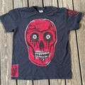 Scarlet Skull  Hand printed Limited Edition T Shirt Hoodie, Sweatshirt | GrindPrints.com