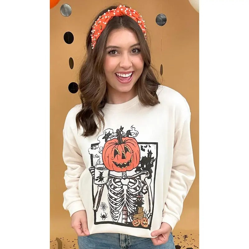 Scary Skeleton Graphic Sweatshirt T-Shirts, Hoodie | GrindPrints.com