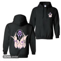 Scream Funny Expression with Na.ked Body Black Print Hoodie, T-Shirt