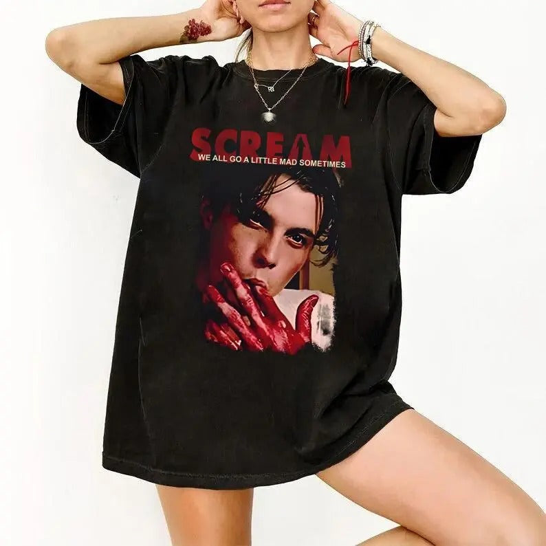 Scream Shirt , 90s Shirt , Retro Tshirt , Horror Movie Shirt , Unisex Classic Cotton Tee with Graphic Print in All Sizes,...