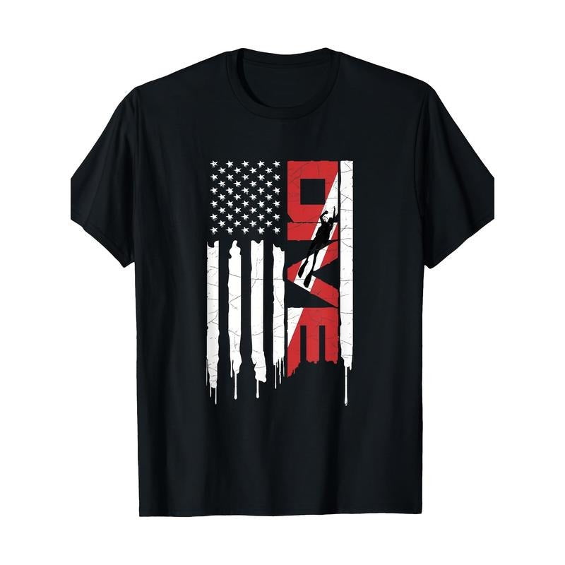 Scuba Diving T-Shirt-DIVE T-Shirt 100% Cotton Made in USA Hoodie, Sweatshirt | GrindPrints.com