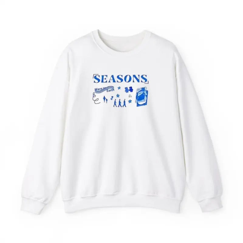 Season Wave to Earth Sweatshirt, Season Sweatshirt Menswear Unisex T-Shirts, Hoodie | GrindPrints.com