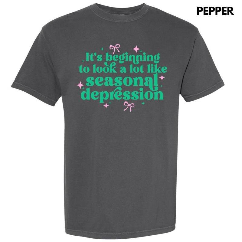 Seasonal Depression Comfort Colors T-Shirt 'NLB' Hoodie, Sweatshirt | GrindPrints.com