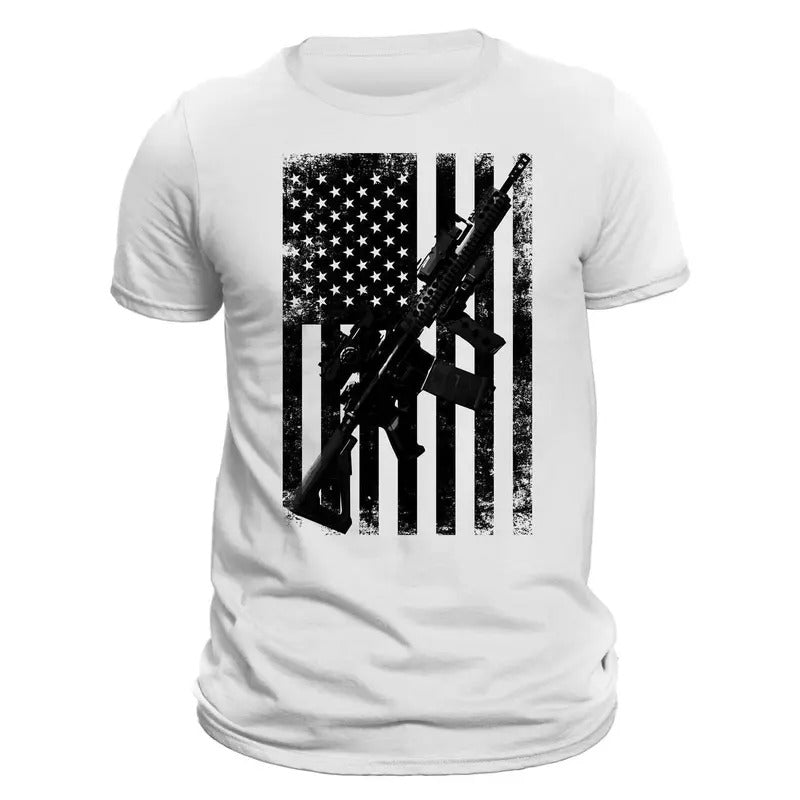 Second Amendment AR-15 Rifle Men's T-Shirt Hoodie, Sweatshirt | GrindPrints.com