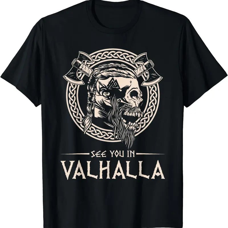See You In Valhalla Viking T-Shirt Hoodie, Sweatshirt | GrindPrints.com